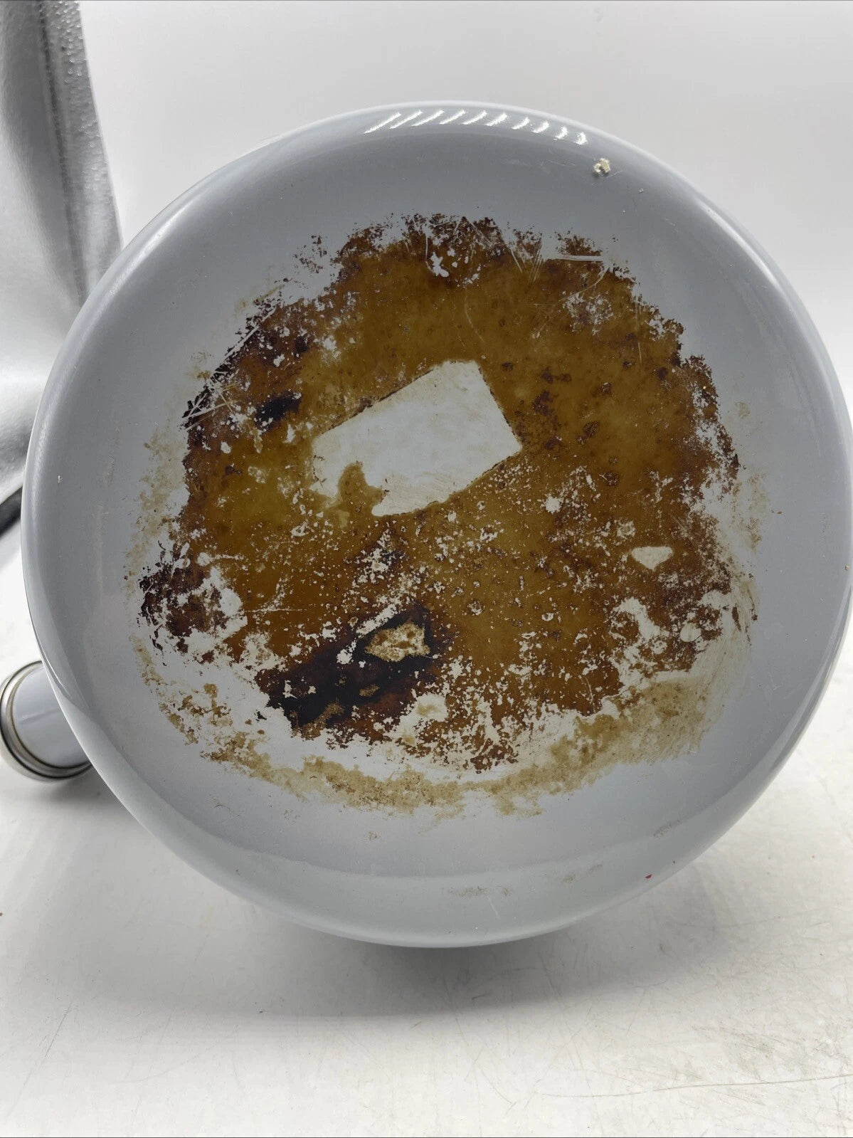 CHANTAL Teakettle Whistling 1.8 Qt Enamel on Steel Light Gray Blue Tea Kettle