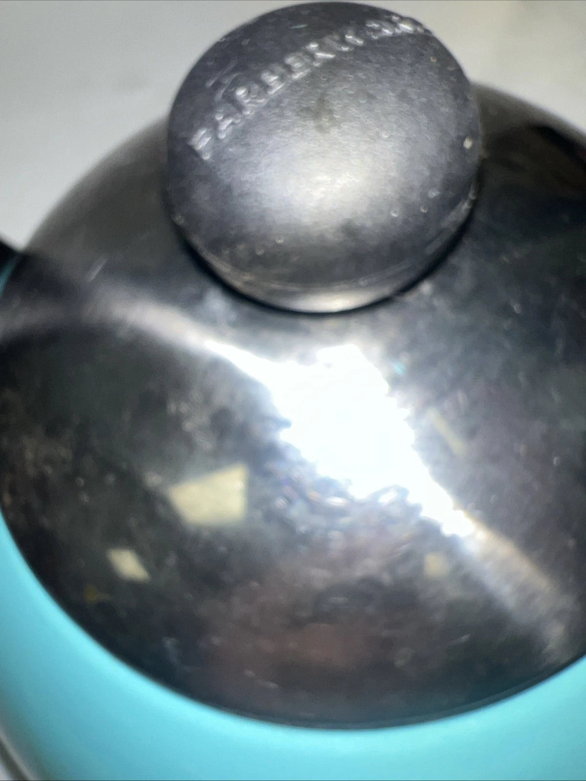 2 Qt Farberware Enamel Whistling Tea Kettle Half Handle