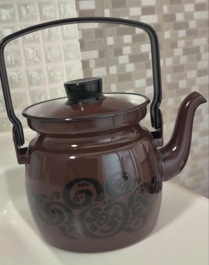 ARABIA Finel Enamel Kettle by Kaj Franck Vintage Finland