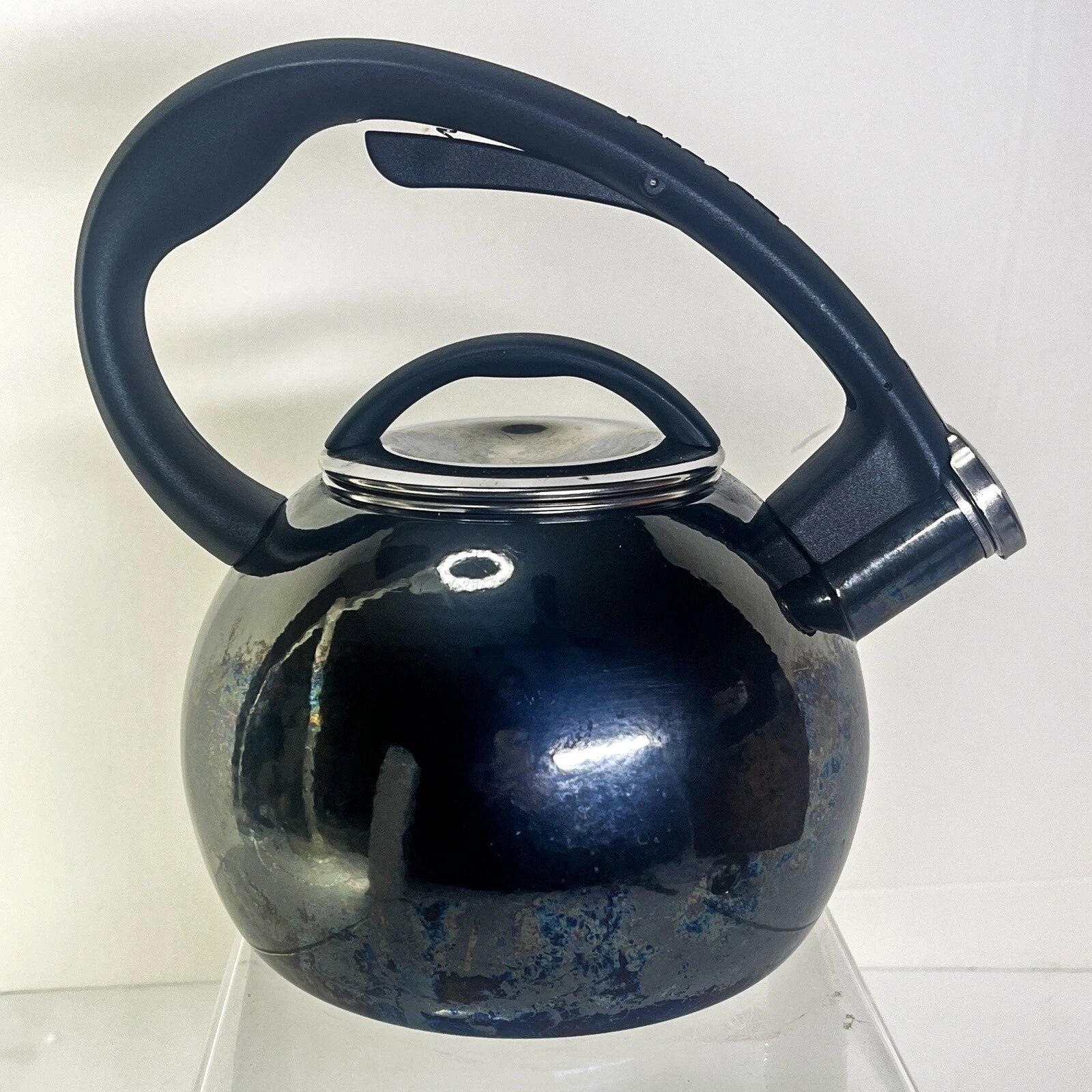 Chantal Tea Kettle Onyx  black 1.8qt  enamel on steel