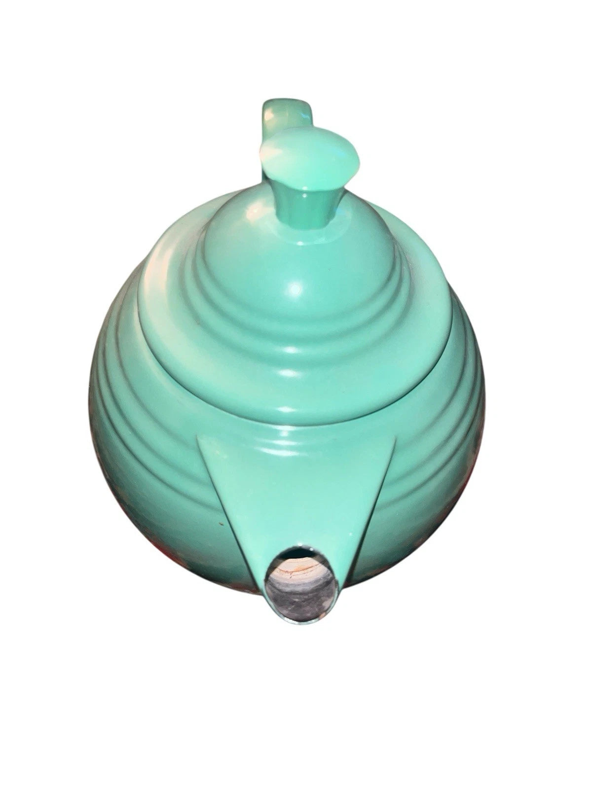 Fiesta Copco Enamel Turquoise Blue Tea Kettle 9" Tall
