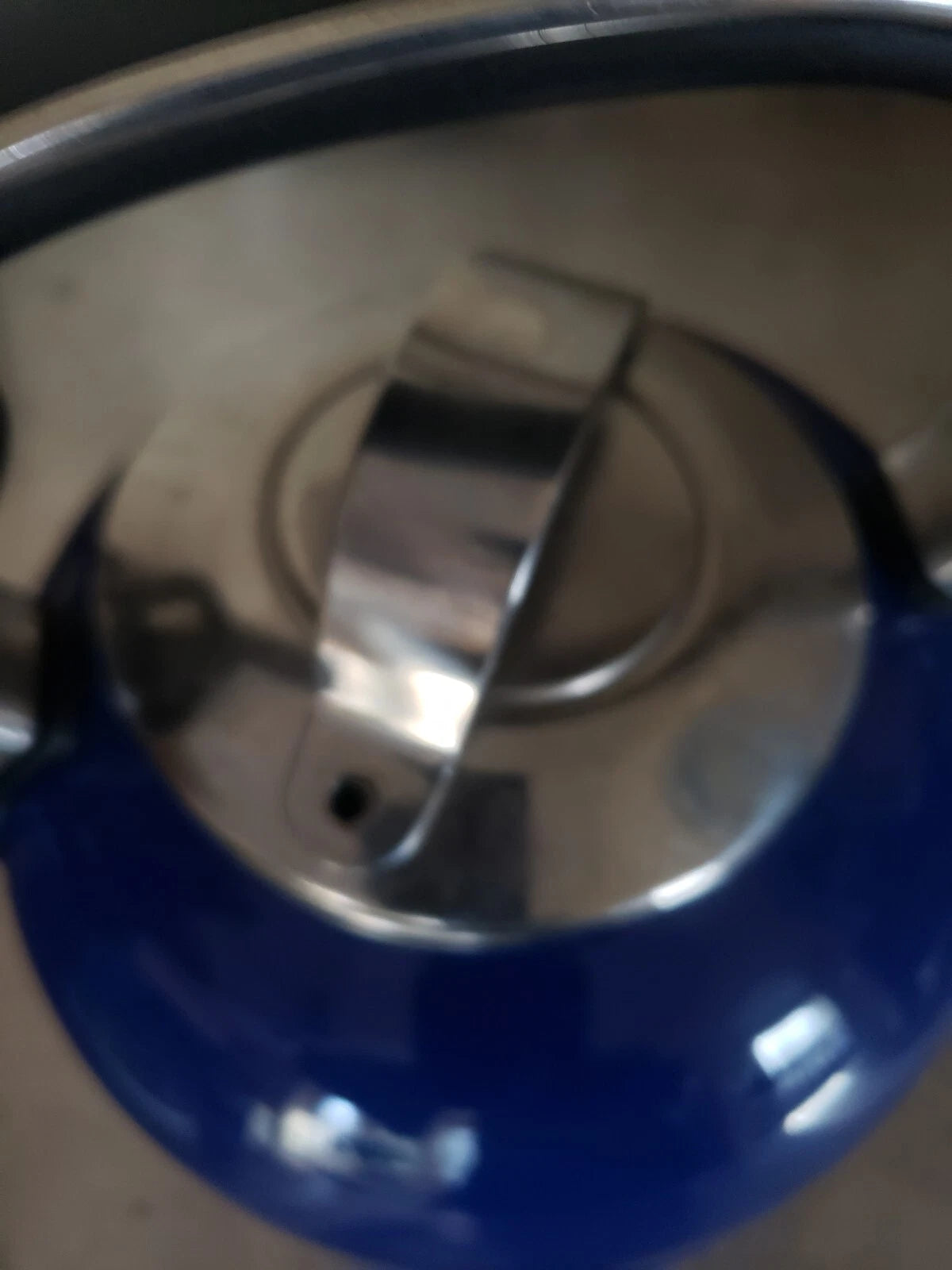 KitchenAid 2 Qt Blue Enamel Whistling Tea Kettle Pot Blue Parts Only Or Repair