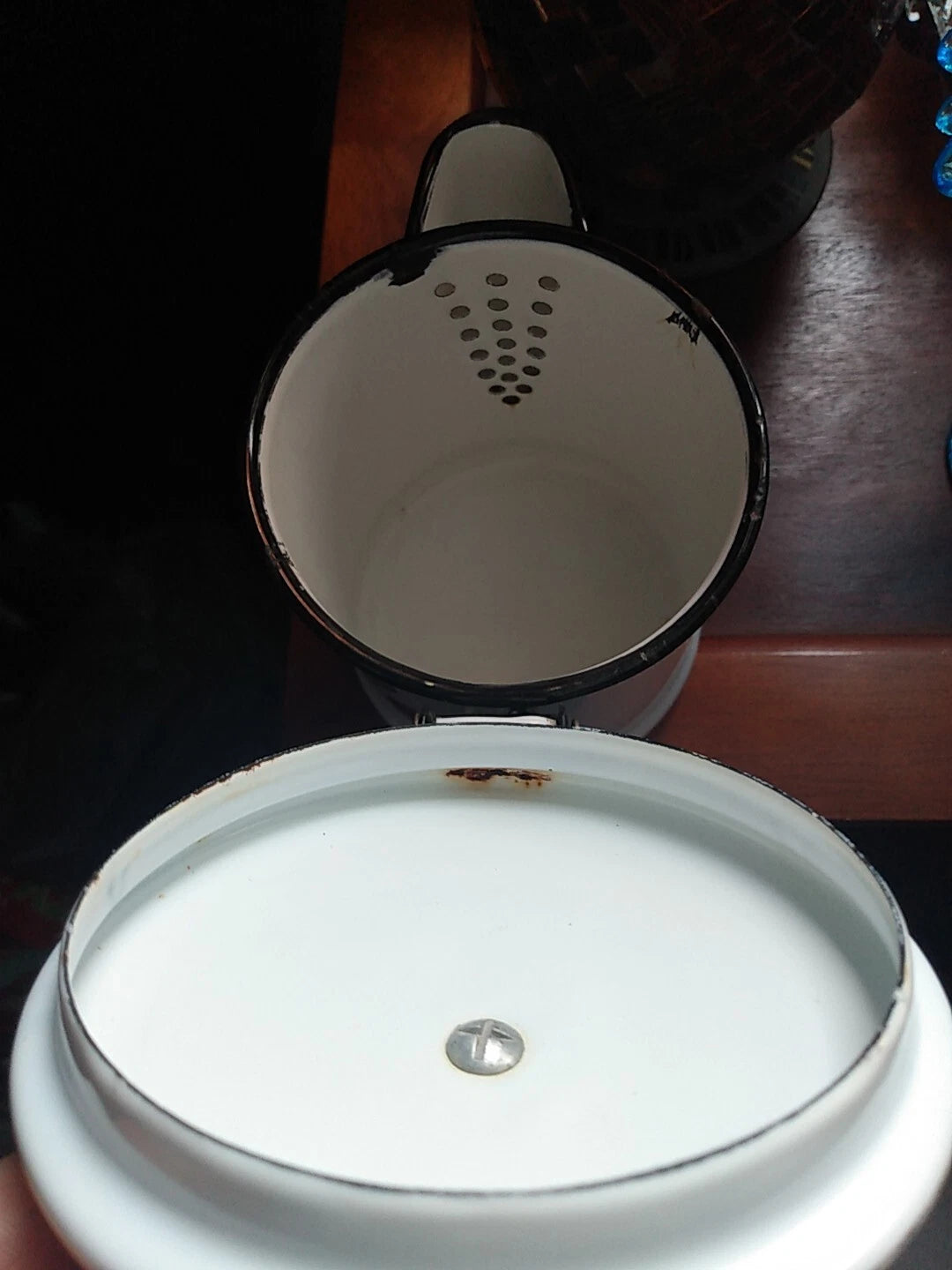 GEORGES BRIARD MCM ENAMELWARE TEA POT