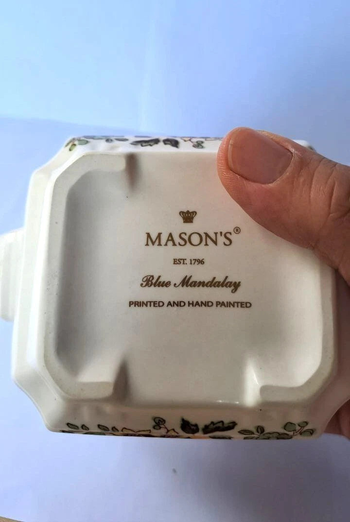 Mason's Blue Mandalay Small Tea Kettle Teapot NO LID