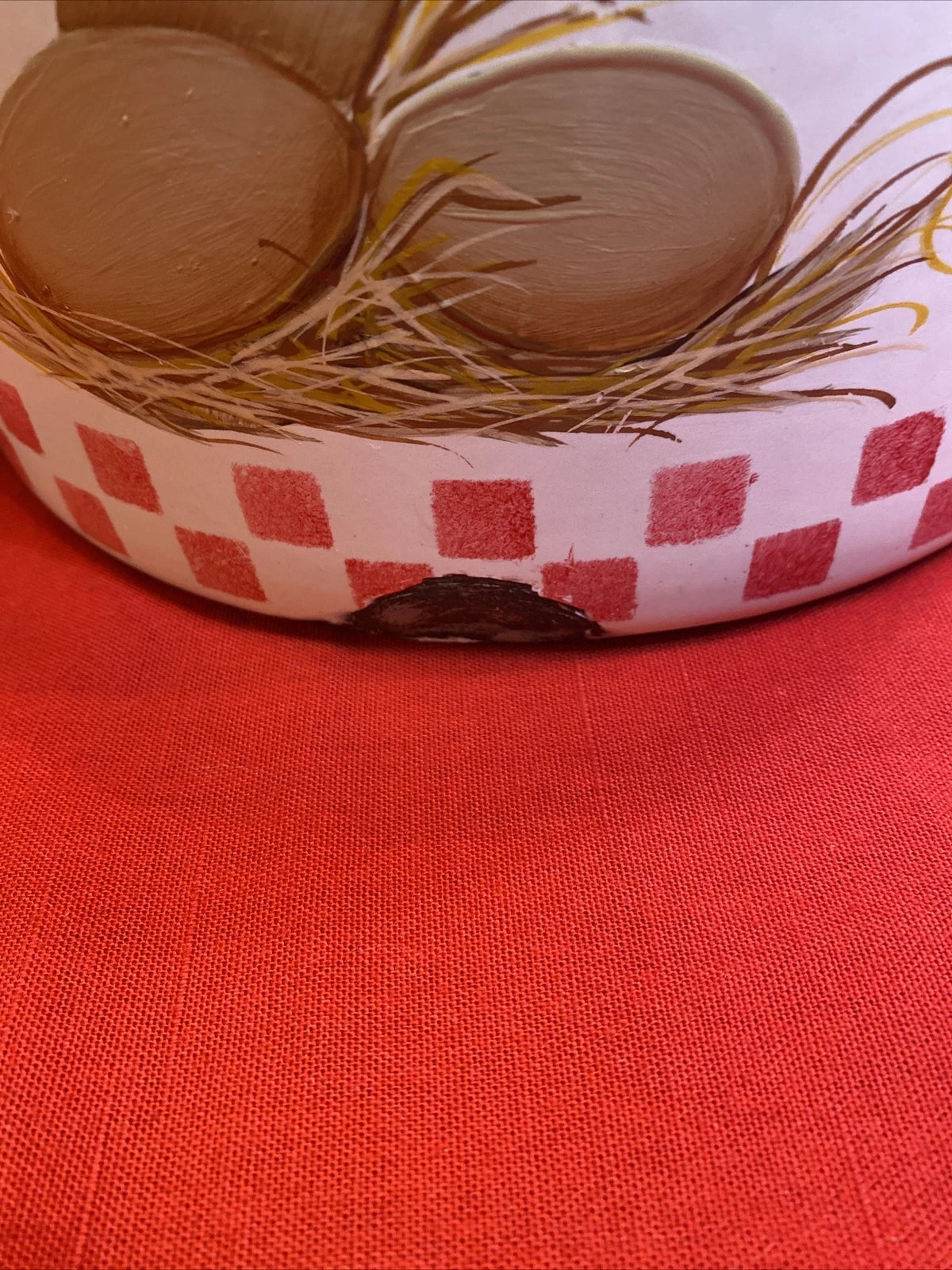 Enamel Ware Large Tea Kettle/ Rooster