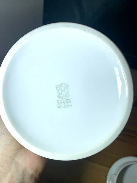 Vintage Noritake Azalea Teapot 19322 Green Stamp Japan