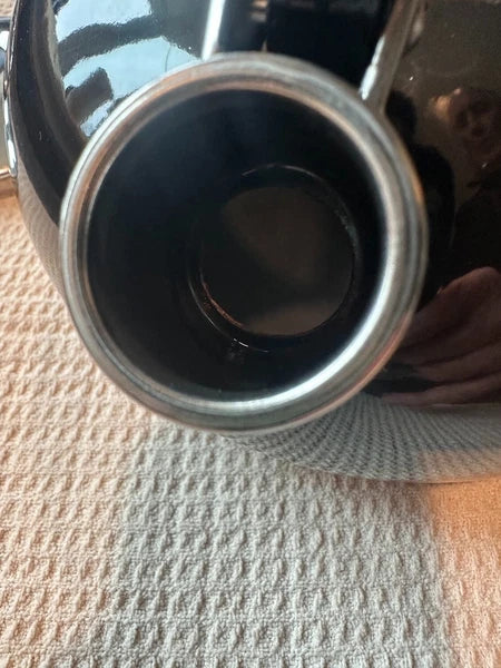 Enamel-on-Steel Classic Tea Kettle BLACK 1.5 Qt