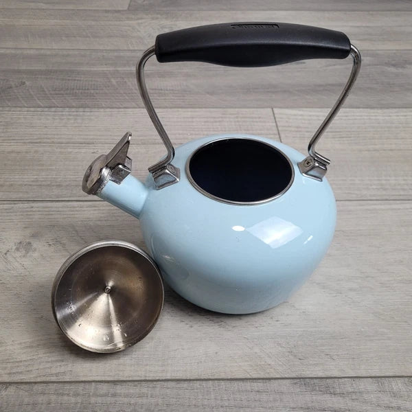 Chantal Aqua Enamel-on-Steel Whistling Teakettle 2 Qt – Stay-Cool Handle Tested