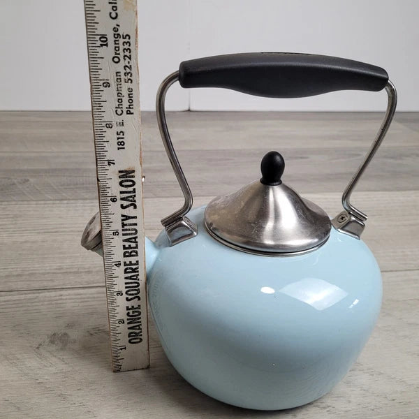 Chantal Aqua Enamel-on-Steel Whistling Teakettle 2 Qt – Stay-Cool Handle Tested