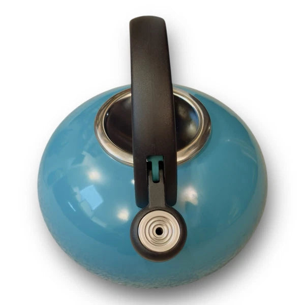 Circulon 2 Qt Stovetop Whistling Tea Kettle Turquoise Enamel
