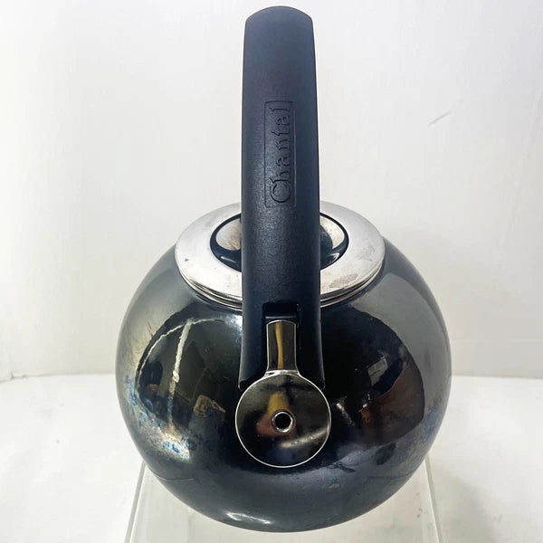 Chantal Tea Kettle Onyx  black 1.8qt  enamel on steel