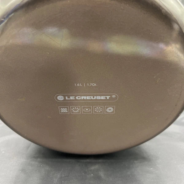 Le Creuset Enamel on Steel 1.7 Quart Whistling Tea Kettle, Flint-Oyster Grey