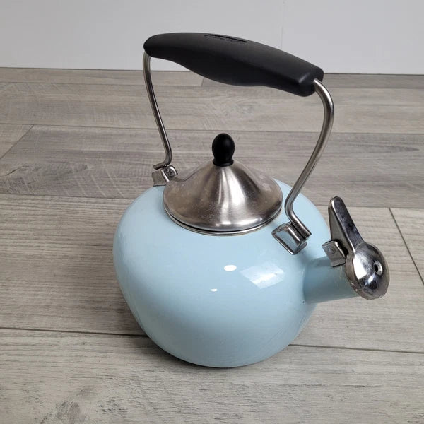 Chantal Aqua Enamel-on-Steel Whistling Teakettle 2 Qt – Stay-Cool Handle Tested