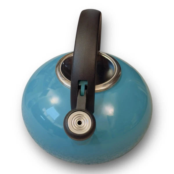 Circulon 2 Qt Stovetop Whistling Tea Kettle Turquoise Enamel