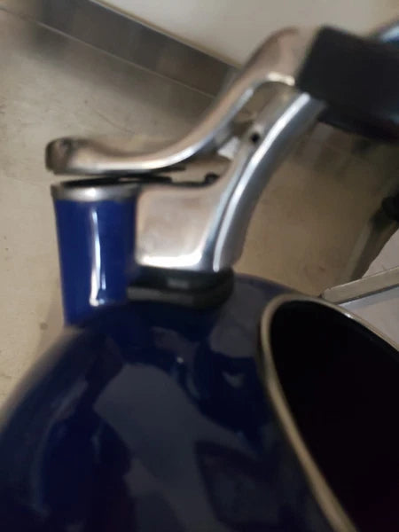 KitchenAid 2 Qt Blue Enamel Whistling Tea Kettle Pot Blue Parts Only Or Repair