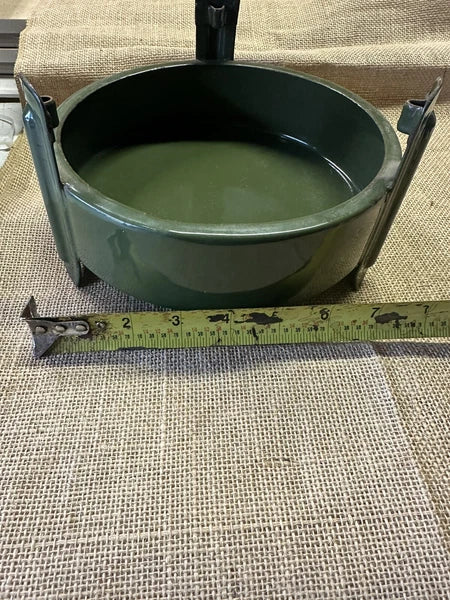 C. 1940S  Enamelware Stove Kerosene 3-wick STOVE WITH COFFEE / TEA POT - SCARCE