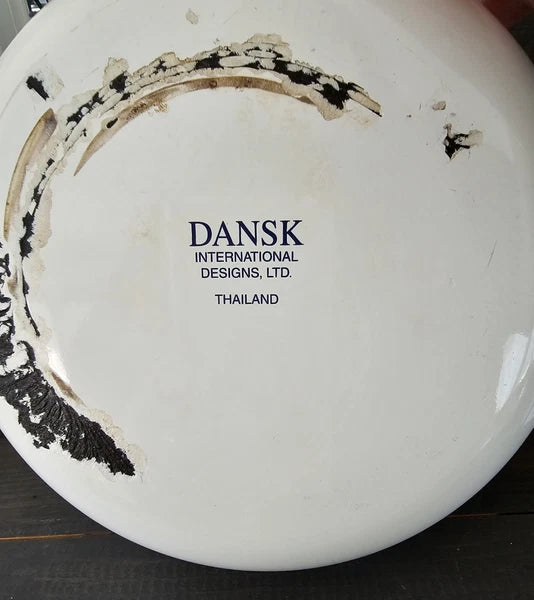 Vintage Dansk Tea Pot/Kettle With Blue Flowers