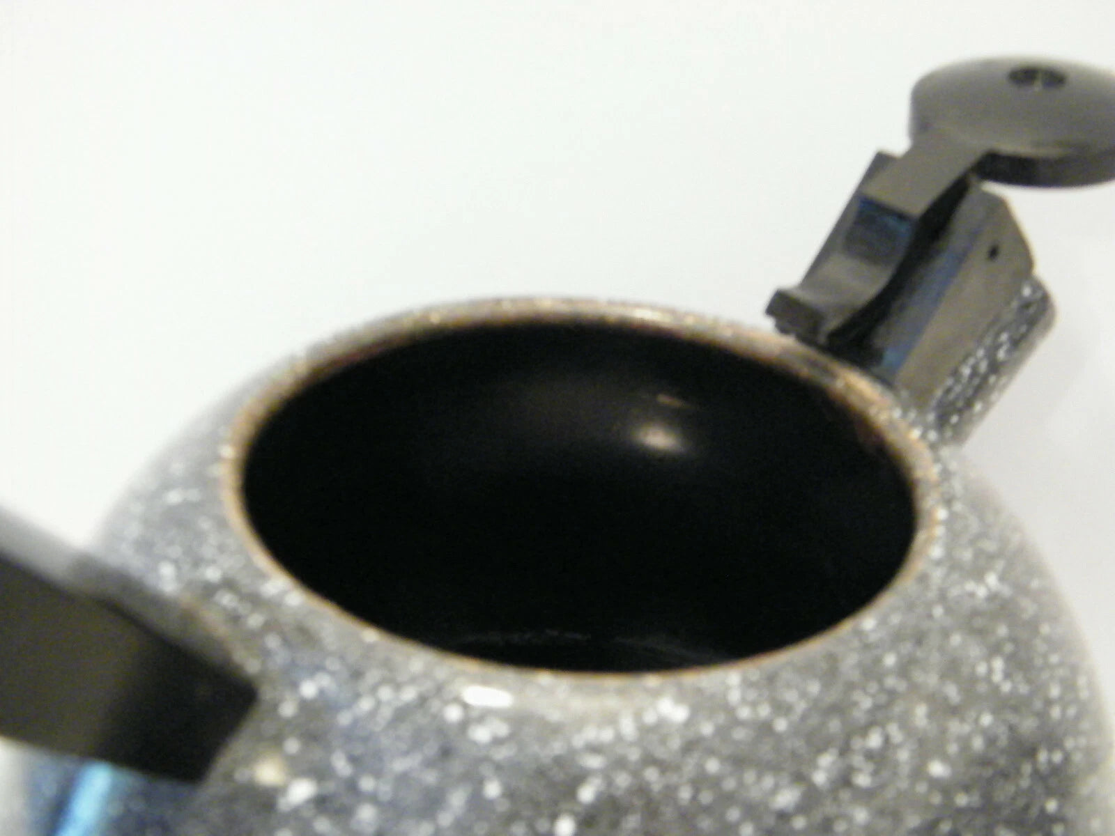 Vintage Enamelware Tea Kettle teapot atomic speckled tea pot mid century modern