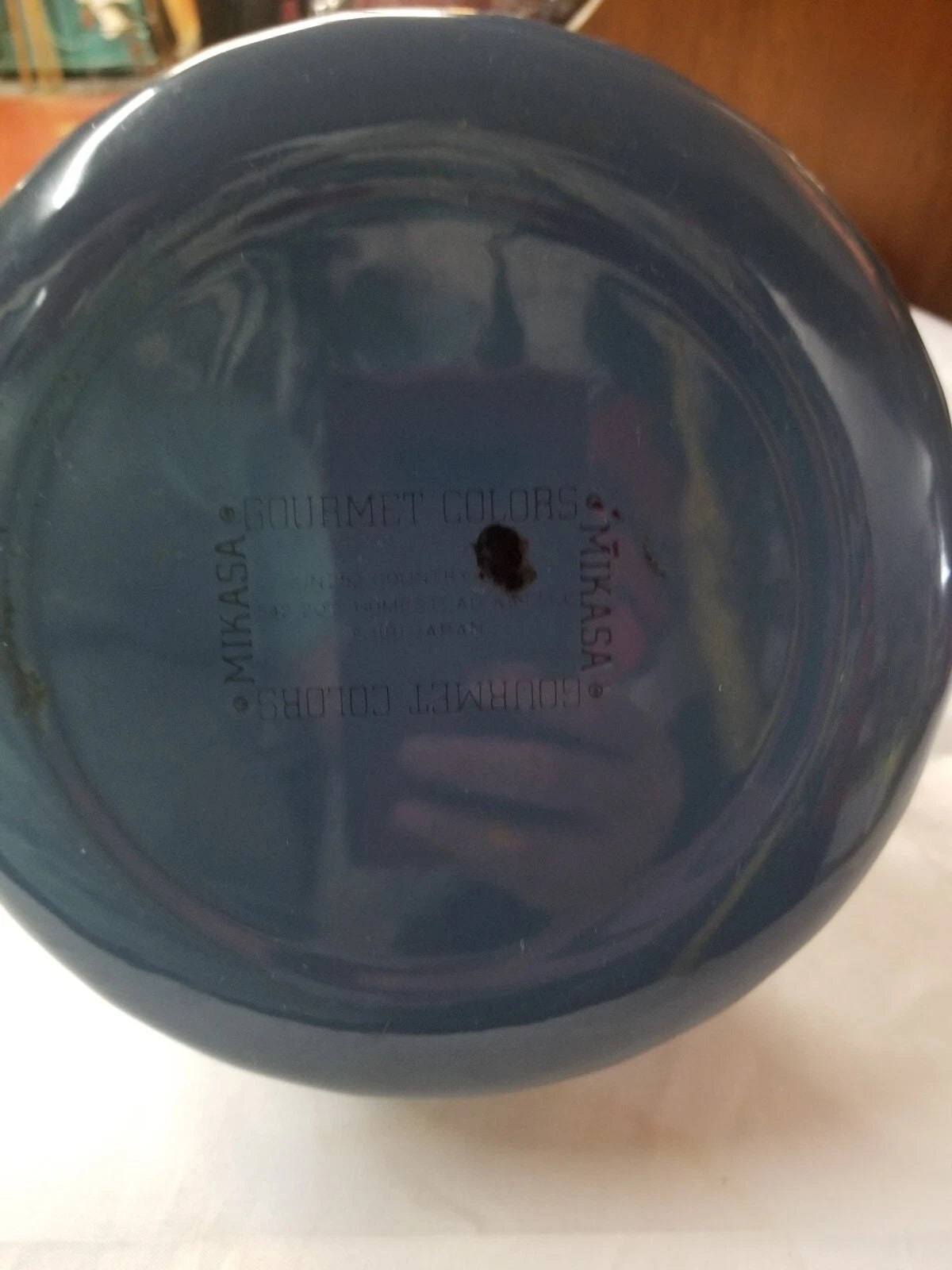 Mikasa Gourmet Color Navy Blue Teapot ( Enamel)