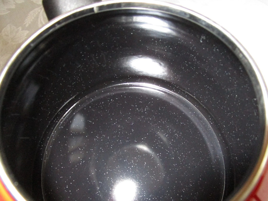 Le Creuset Cherry Red Enamel  Whistling Tea Kettle 11 Cups New With Defect