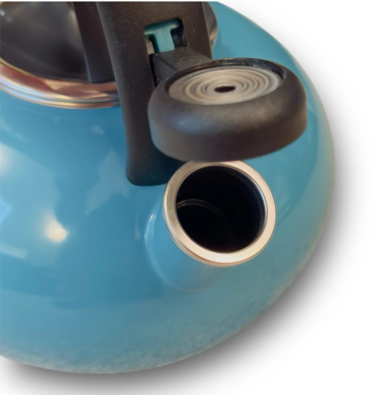Circulon 2 Qt Stovetop Whistling Tea Kettle Turquoise Enamel