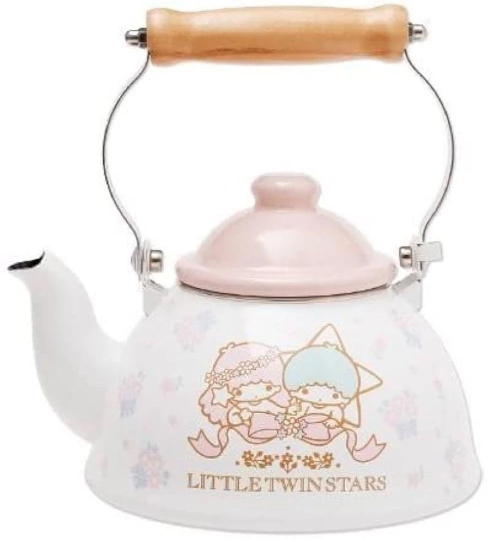 Little Twin Stars m21N  Enamel Tea Kettle Kikirara