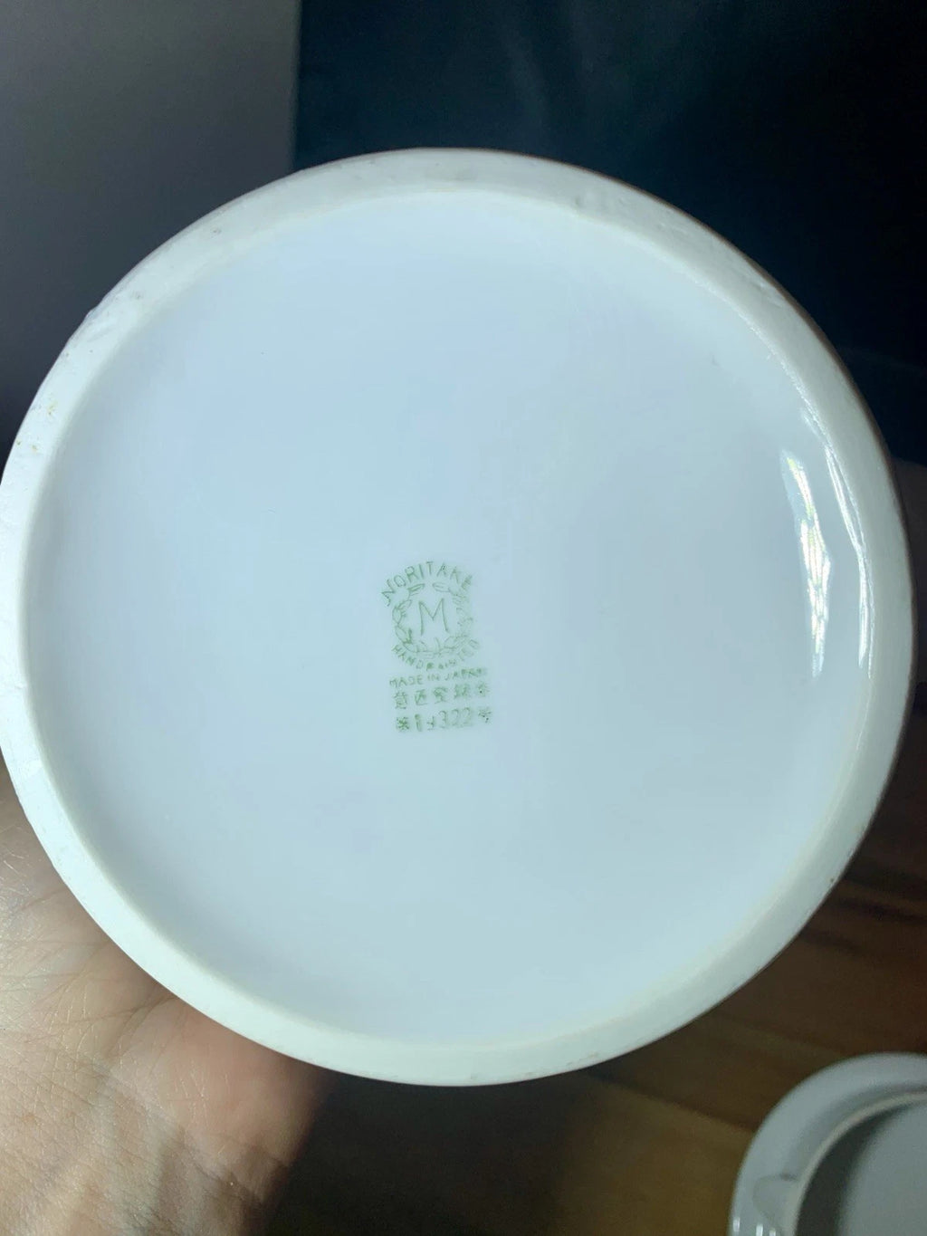 Vintage Noritake Azalea Teapot 19322 Green Stamp Japan