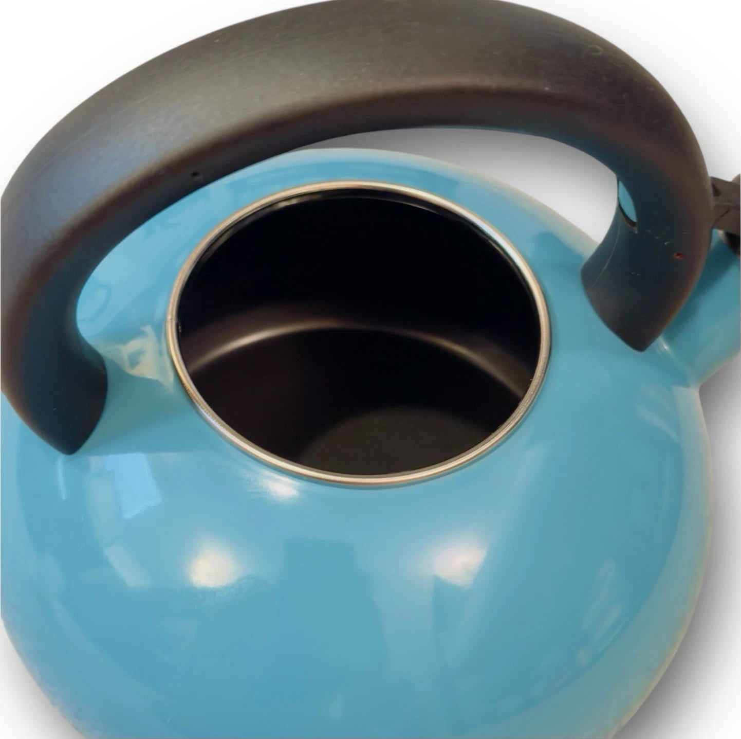 Circulon 2 Qt Stovetop Whistling Tea Kettle Turquoise Enamel