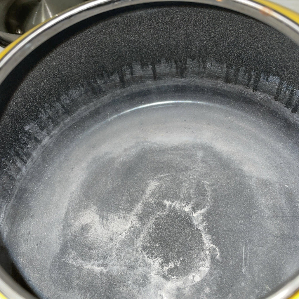 Kitchen Aid Citrus Sunrise Kettle C Handle Enamel Trim Bandsome Yellow Retro