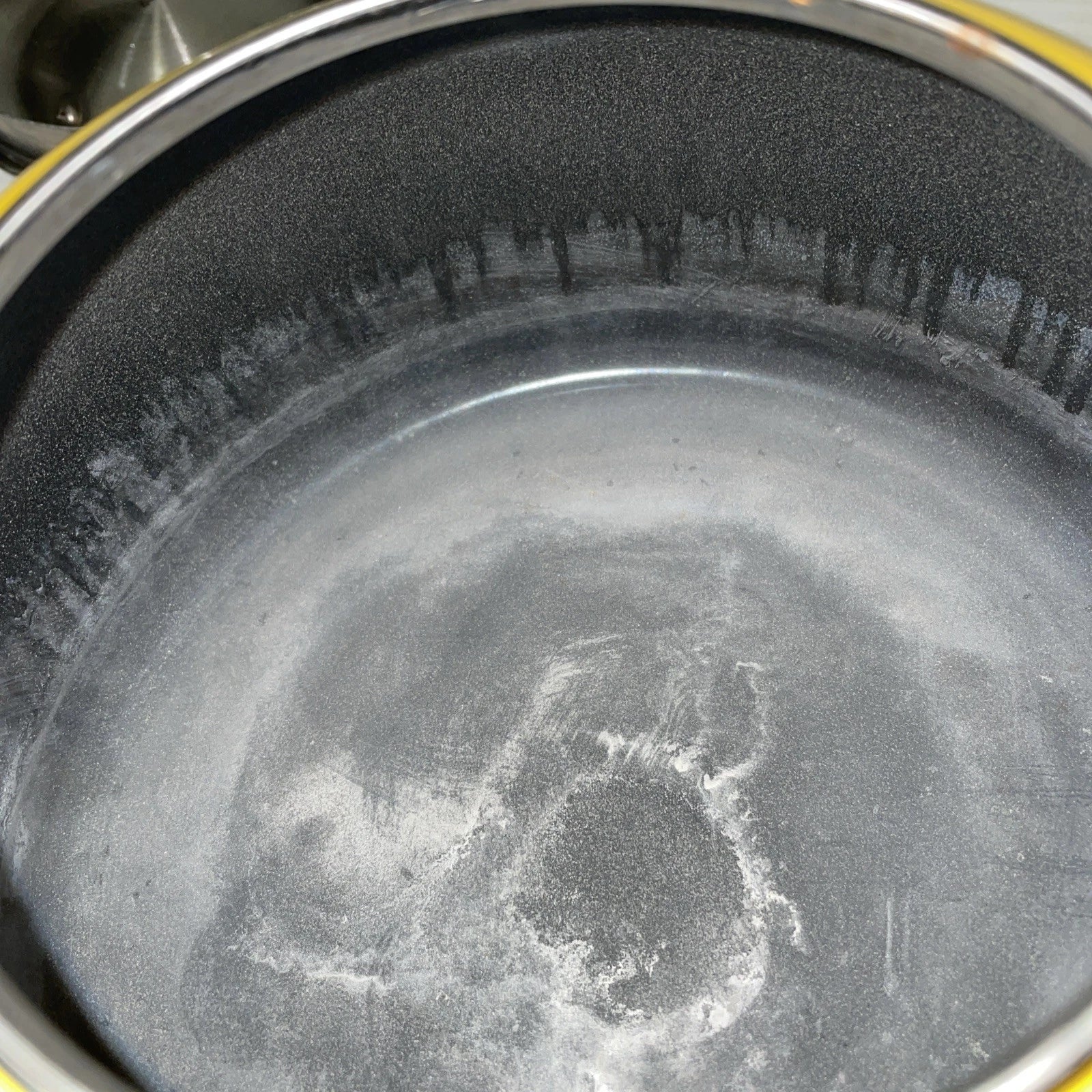 Kitchen Aid Citrus Sunrise Kettle C Handle Enamel Trim Bandsome Yellow Retro