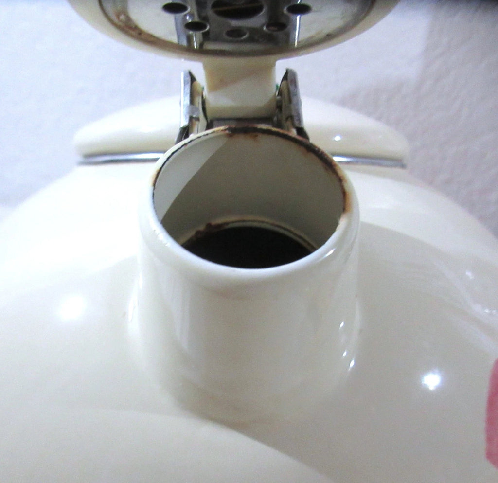 Franciscan Desert Rose Enamel Tea Kettle Vintage USA