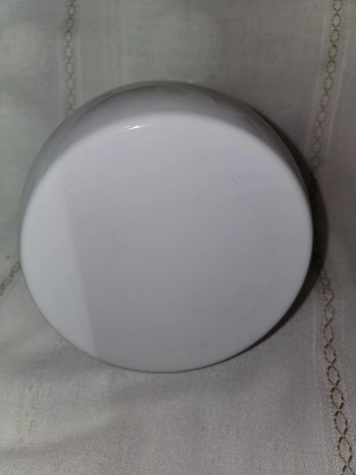 Vintage Copco Whistling Tea Kettle Cavalier White Enamel 2 Qt