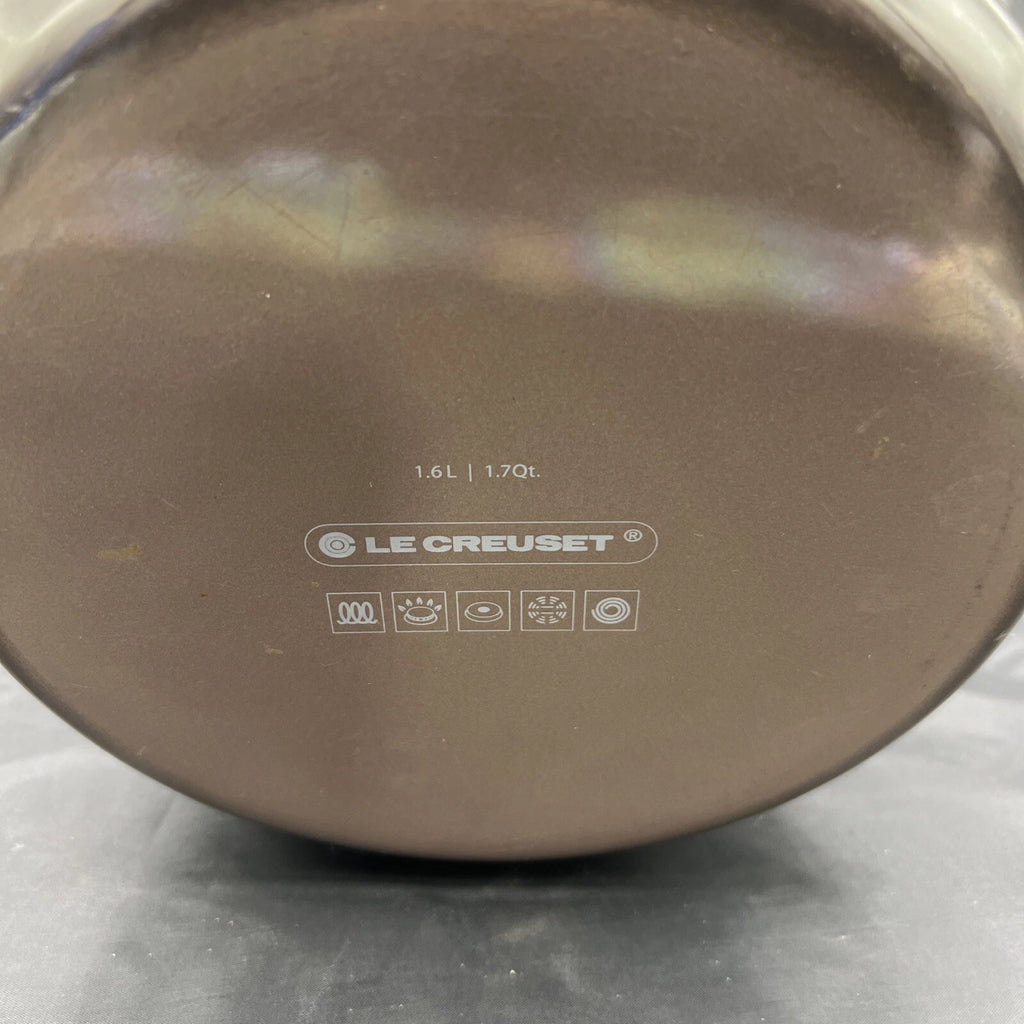 Le Creuset Enamel on Steel 1.7 Quart Whistling Tea Kettle, Flint-Oyster Grey