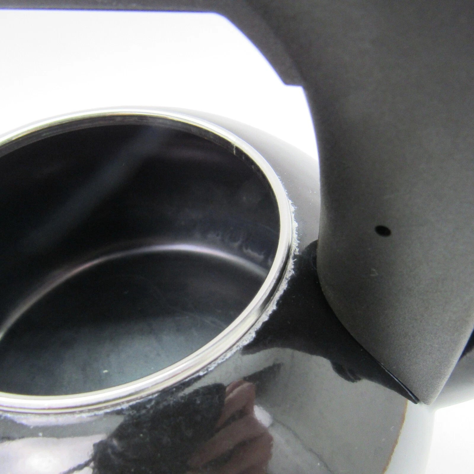 KitchenAid 1.5qt Quart Black Enamel Whistling Teakettle Teapot