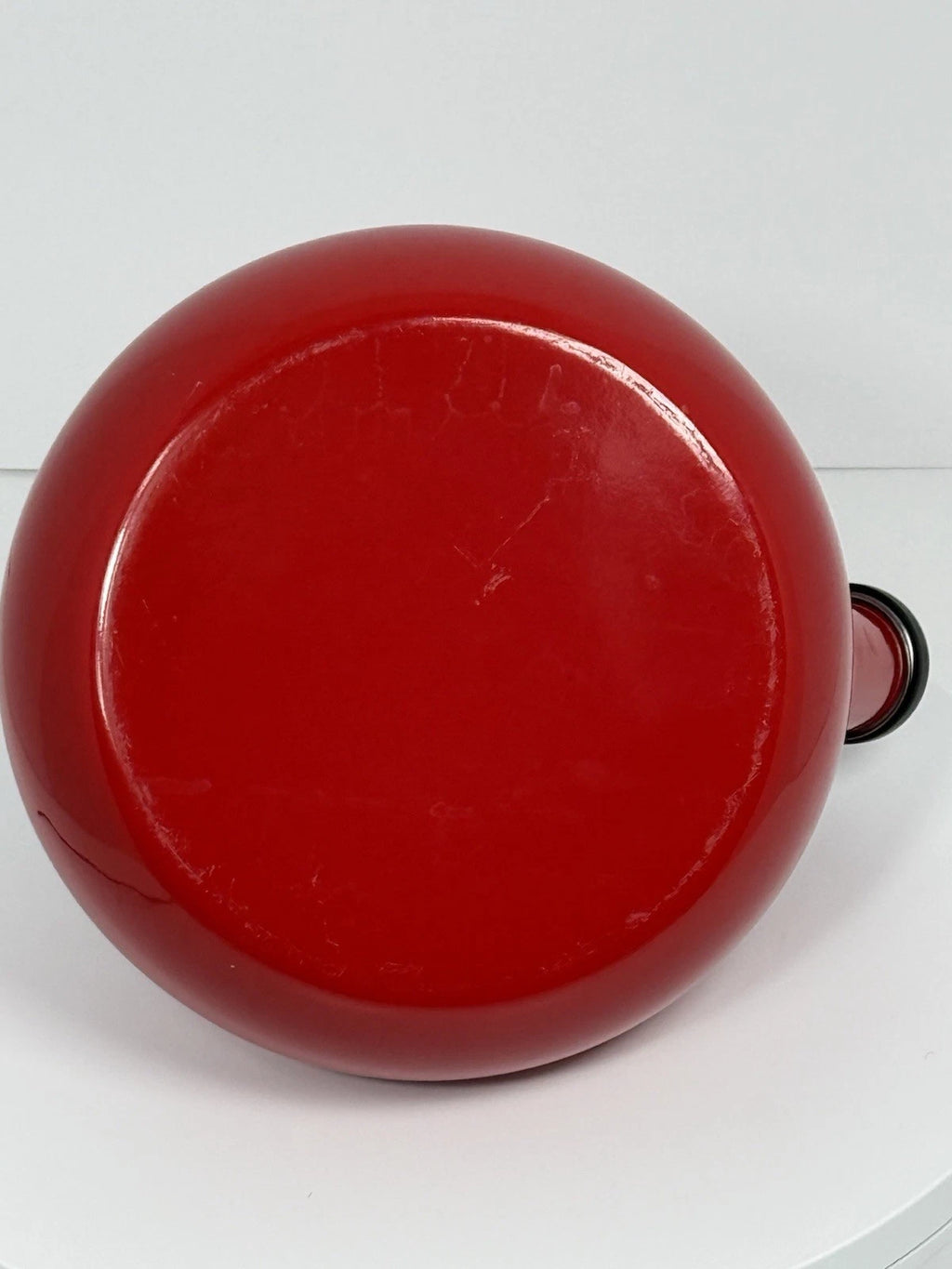 Circulon 2 Qt Stovetop Whistling Tea Kettle Red Enamel GREAT COND