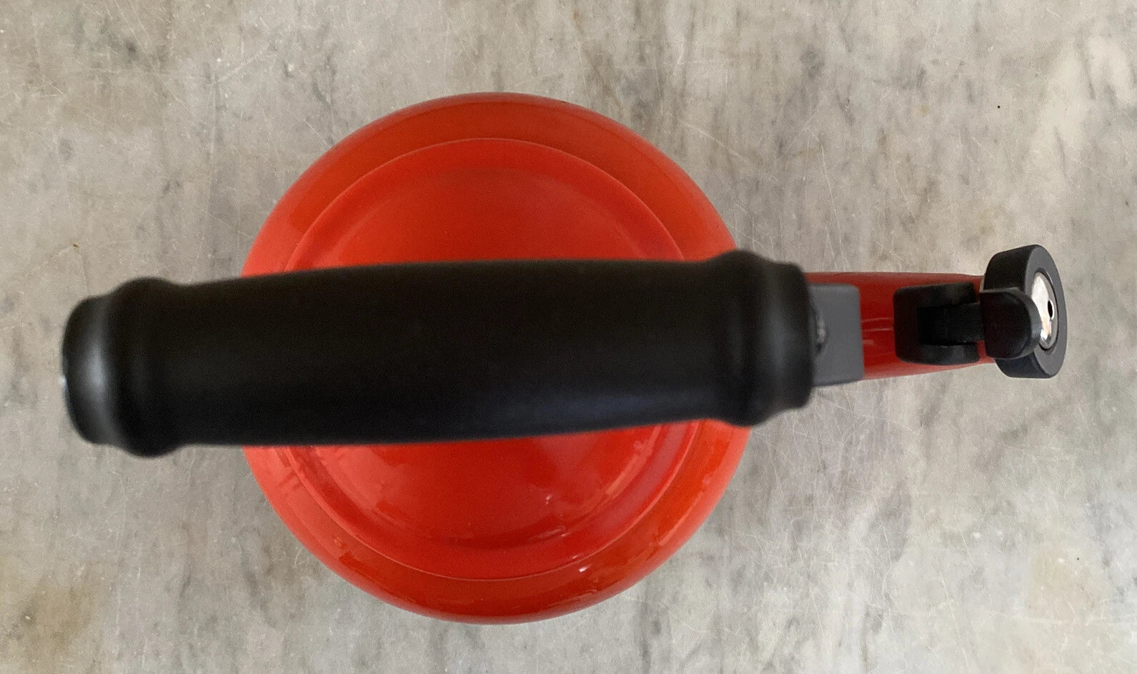 Le Creuset Whistling Tea Kettle 1.25 Quarts 1.1L Teapot Red Enamel