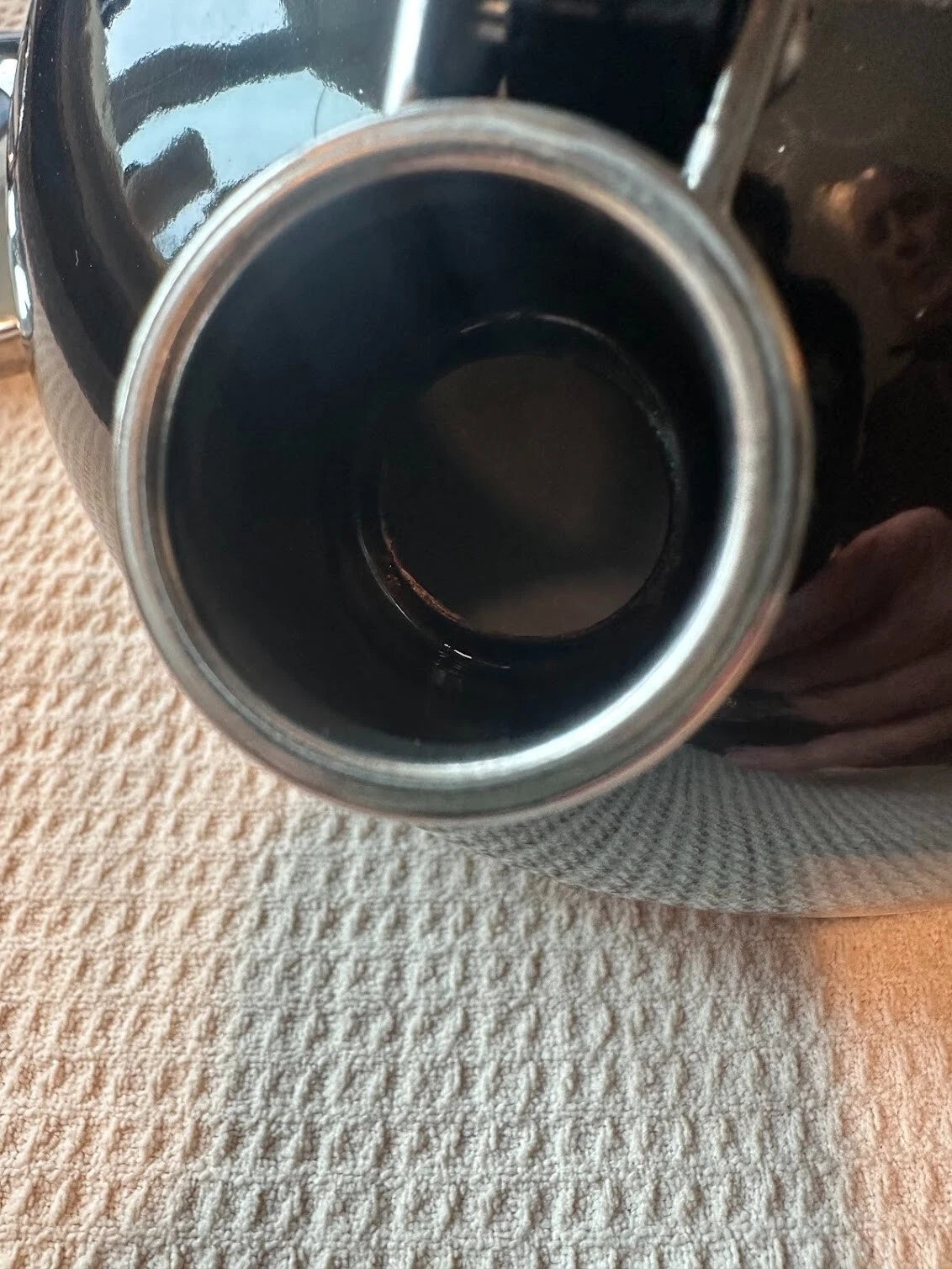 Enamel-on-Steel Classic Tea Kettle BLACK 1.5 Qt