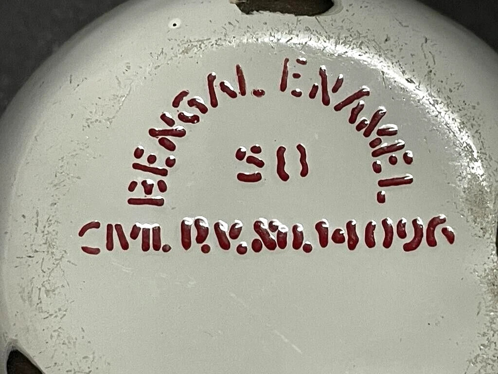 OLD VINTAGE RARE UNIQUE BENGAL ENAMEL HOSPITAL FEEDING POT / CUP KETTLE