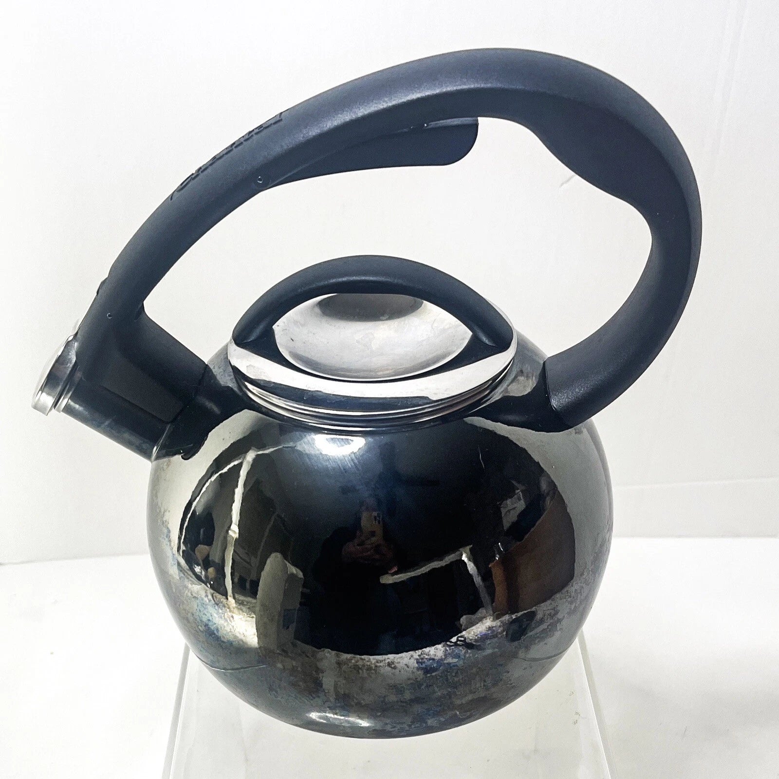 Chantal Tea Kettle Onyx  black 1.8qt  enamel on steel