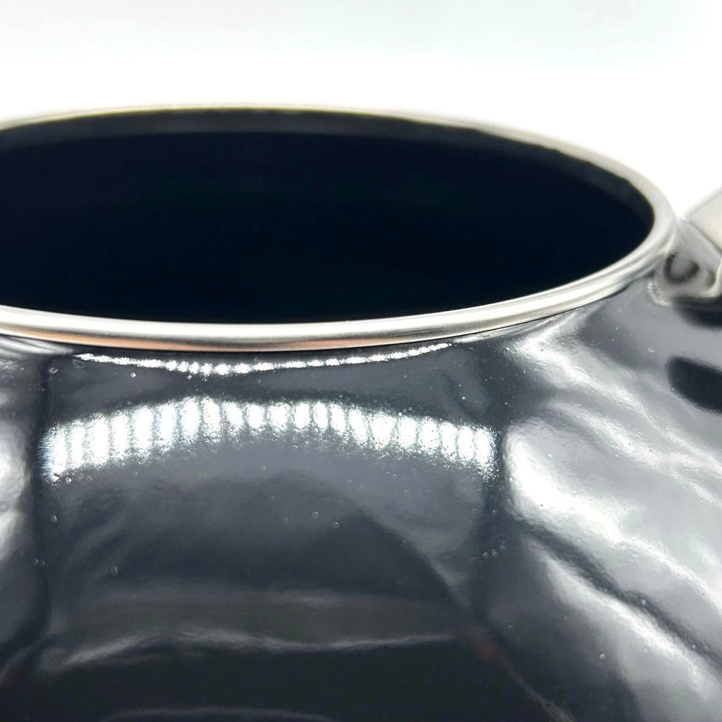 Le Creuset Zen Whistling Tea Kettle Black Enamel on Steel 1.5L/ 1.6 Qt