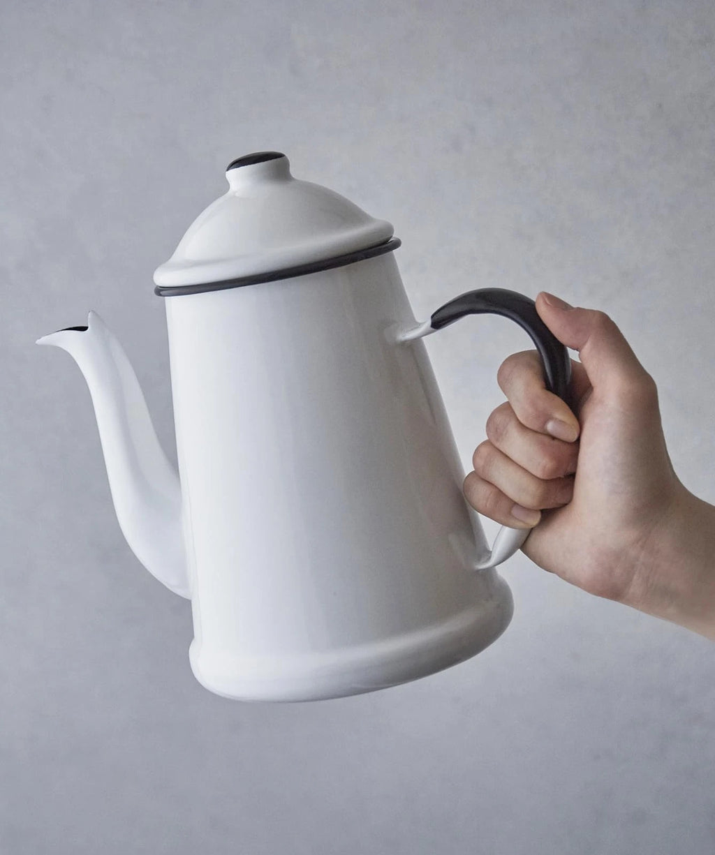 Noda Horo Kettle Enamel for Gas Fire Only 1.7L Narrow Mouth Made in Japan Rumble