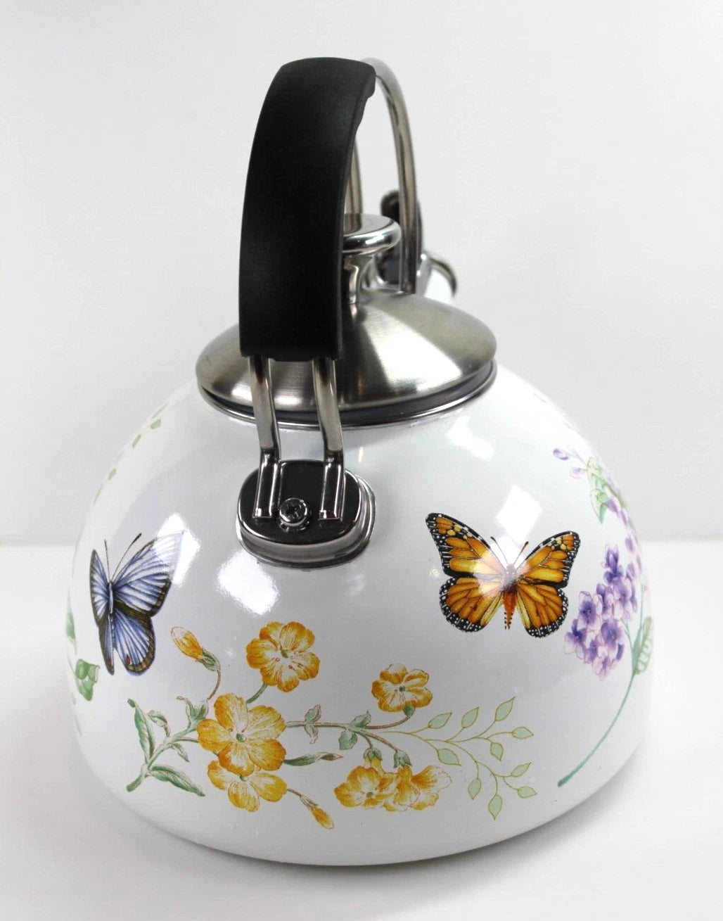 Lenox BUTTERFLY MEADOW Enamel Tea Kettle 2.5 Quart