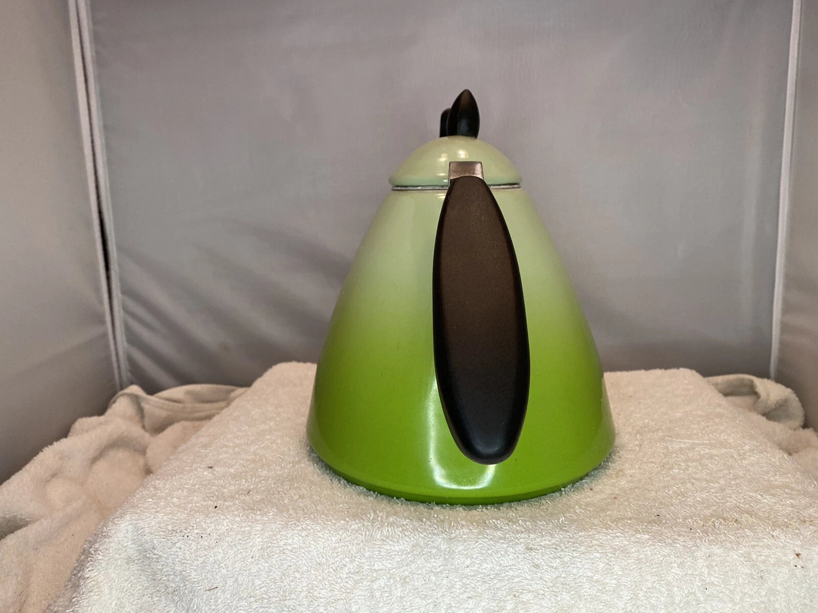 Le Creuset Ogive Enamel-on-Steel 1.7 Quart Tea Kettle - Kiwi Green Ombré