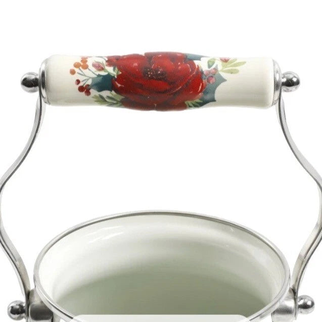 Pioneer Woman Teapot Kettle 1.9 Quart Farmhouse Decor Cheerful Rose Mother Gift