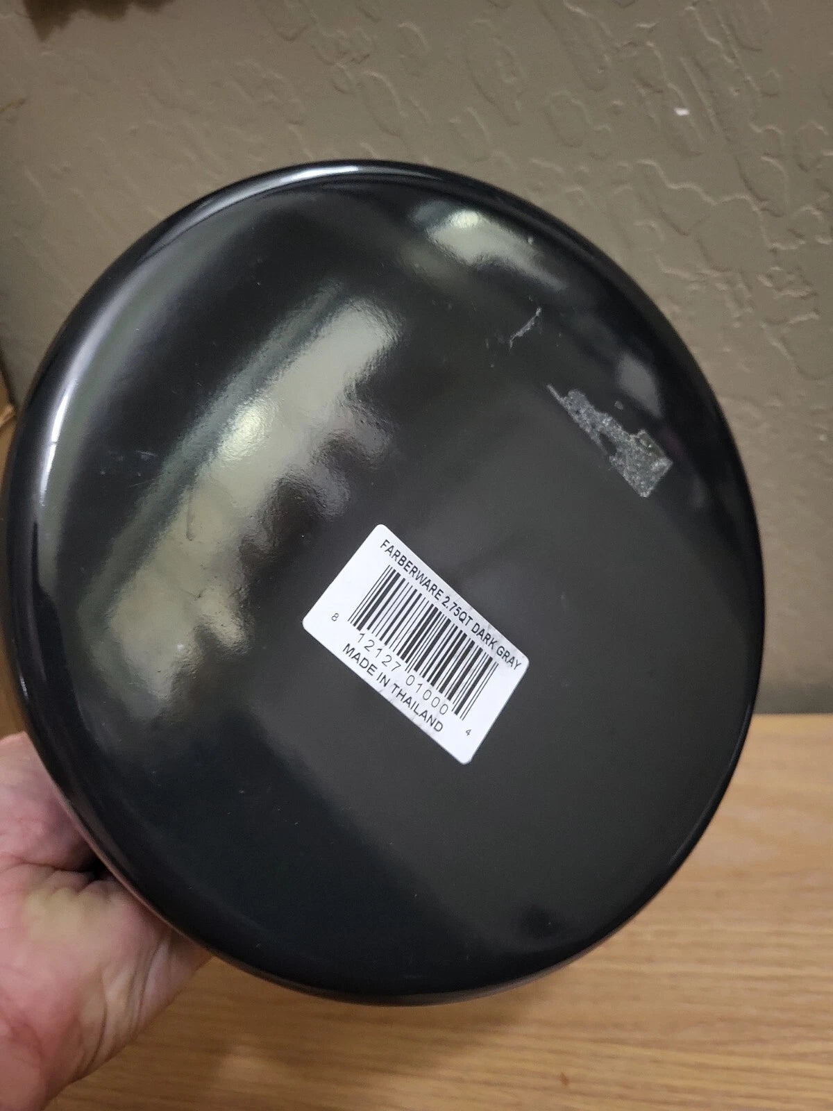 FARBERWARE 2.75 QUART PORCELAIN ENAMEL TEA KETTLE Dark Gray