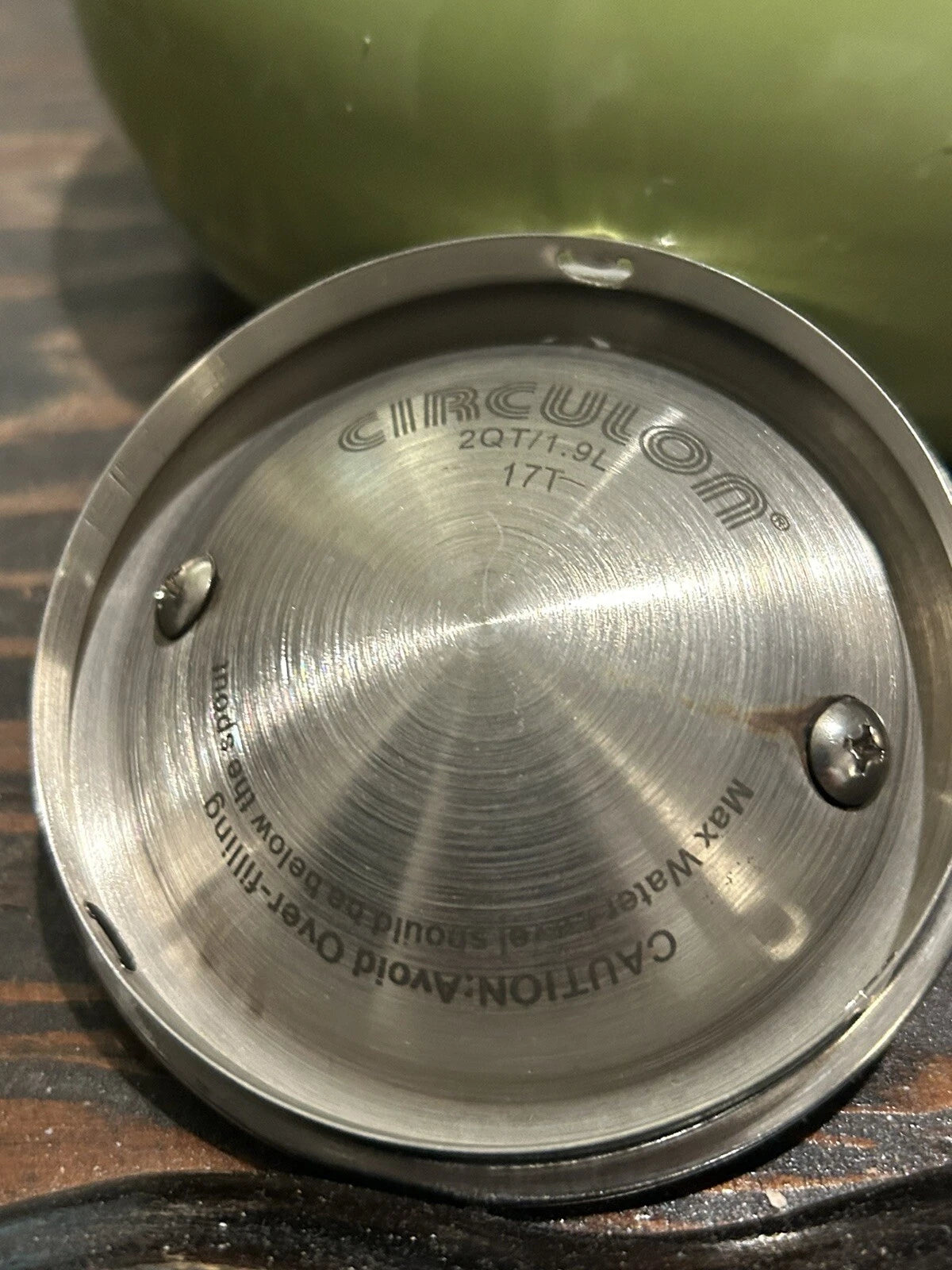 Circulon 2 Quart Stovetop Whistling Tea Kettle  Green Enamel