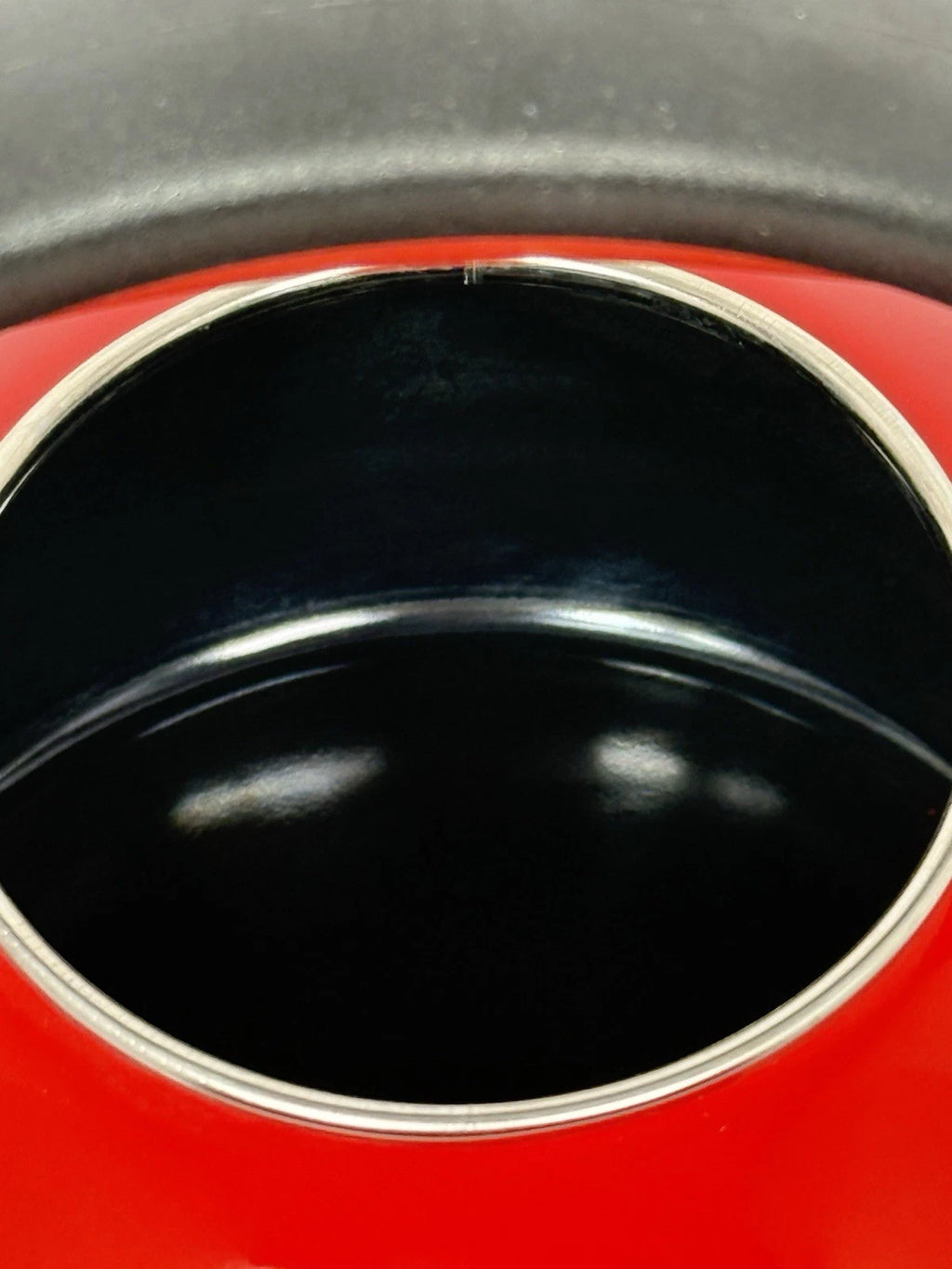 Circulon 2 Qt Stovetop Whistling Tea Kettle Red Enamel GREAT COND