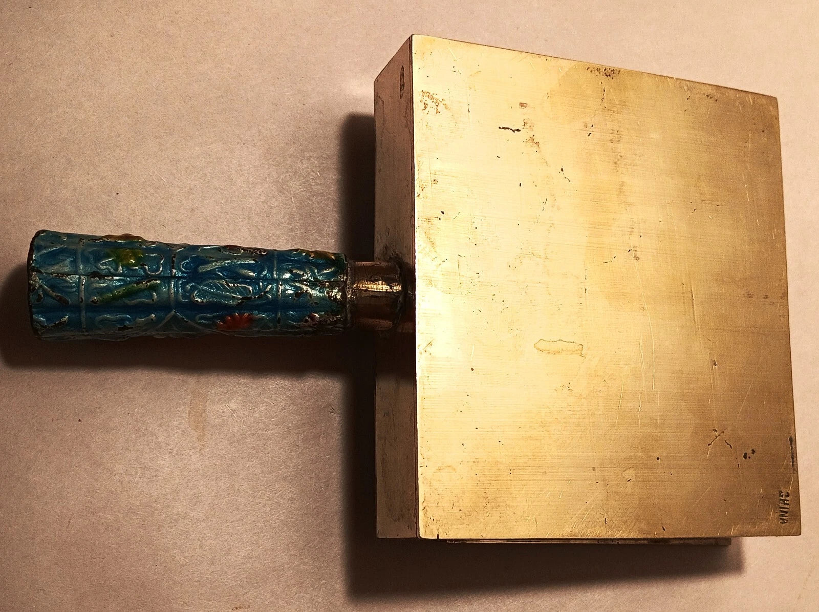 CRUMB CATCHER vtg chinese blue enamel cloisonne coin box teapot vase urn book