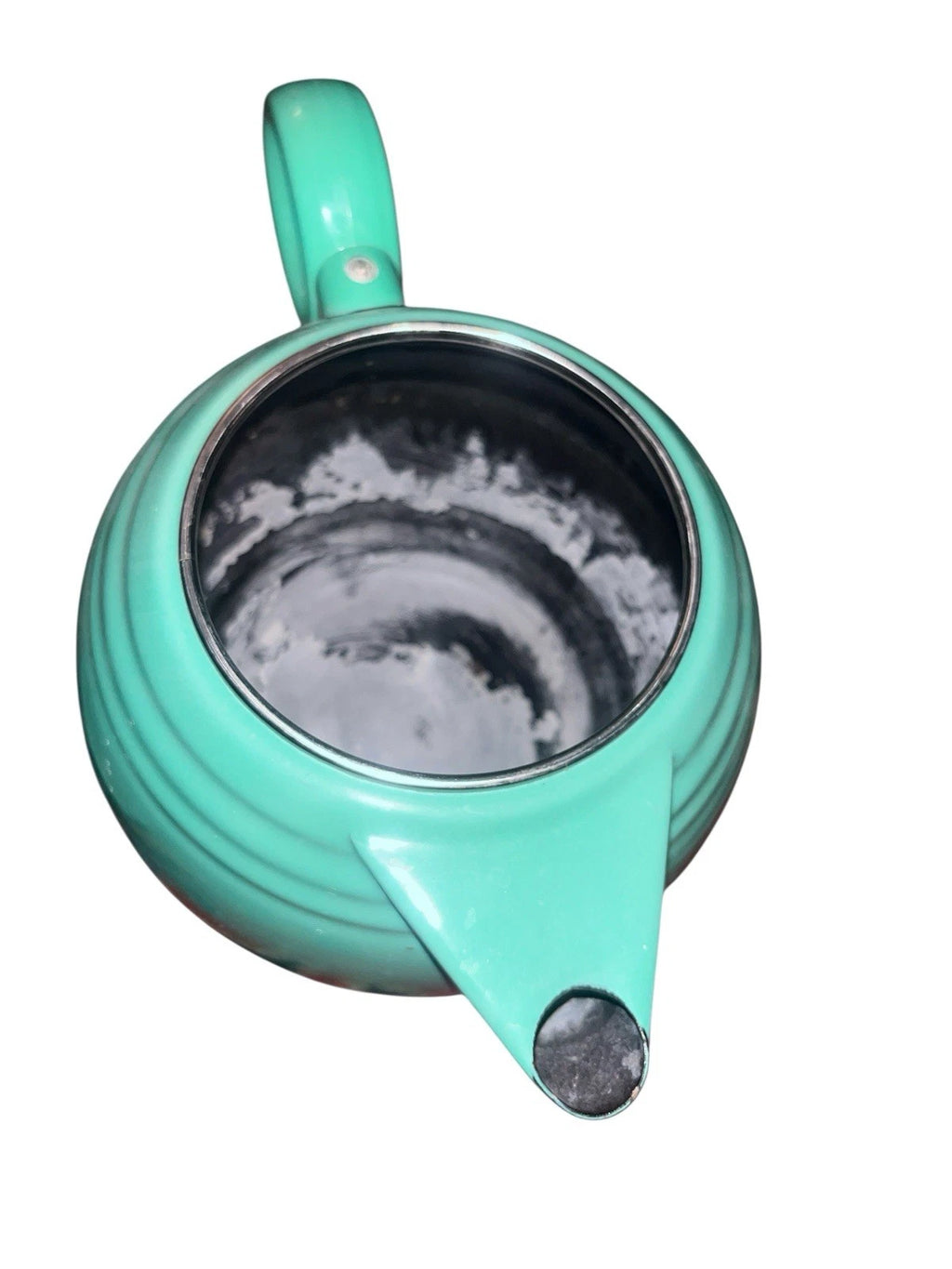 Fiesta Copco Enamel Turquoise Blue Tea Kettle 9" Tall