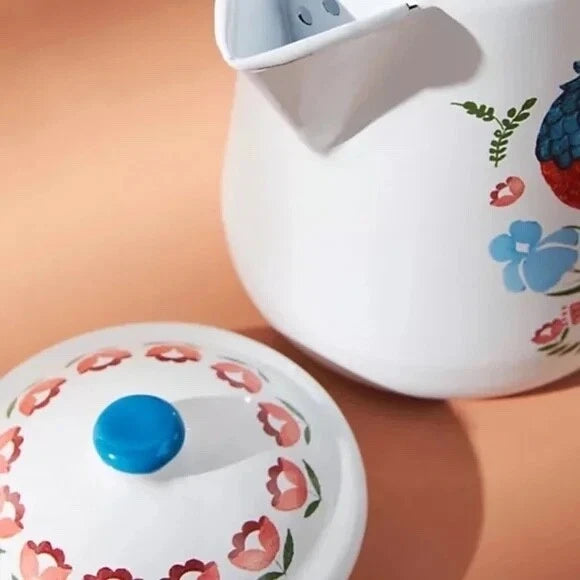 NWT Anthropologie Jennifer Paxton Parker Svenske Rooster Teapot